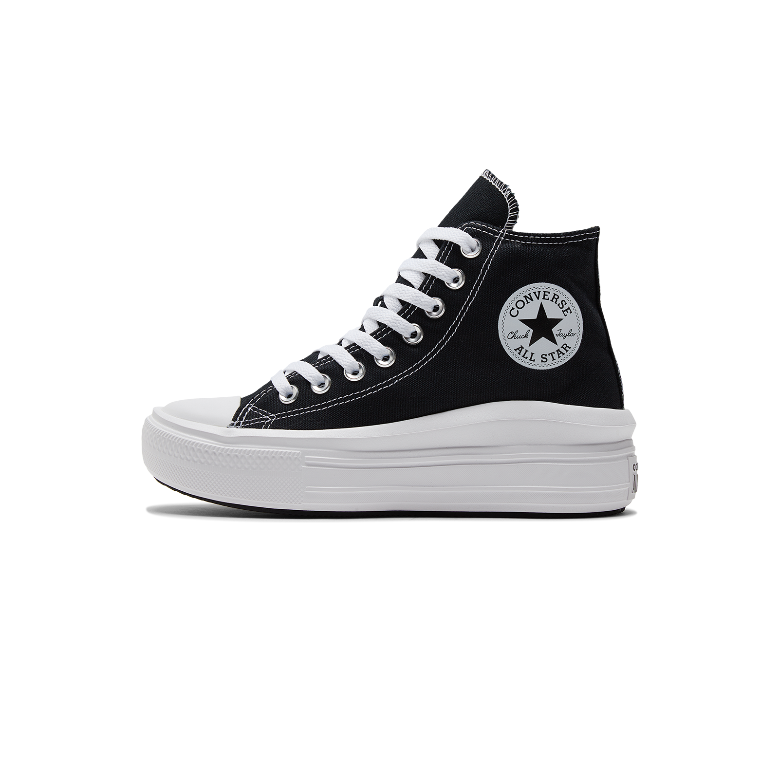 CONVERSE匡威帆布鞋AllStarMove高帮运动鞋厚底休闲女鞋568497C - 实物图