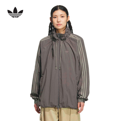 adidas阿迪达斯三叶草连帽机能感夹克TRACK TOP梭织外套 KR2625