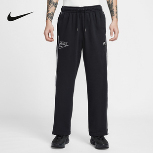 NIKE耐克男裤26春新款刺绣AIR印花针织长裤宽松直筒裤IF1285-010