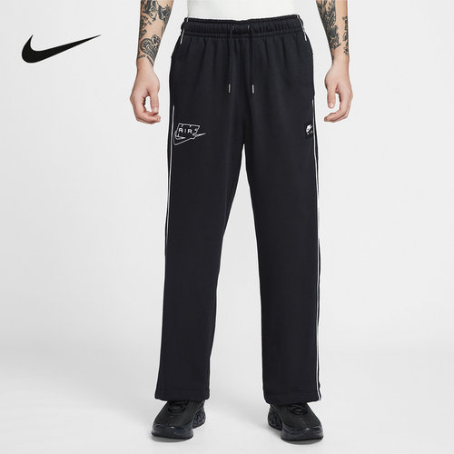NIKE耐克男裤26春新款刺绣AIR印花针织长裤宽松直筒裤IF1285-010