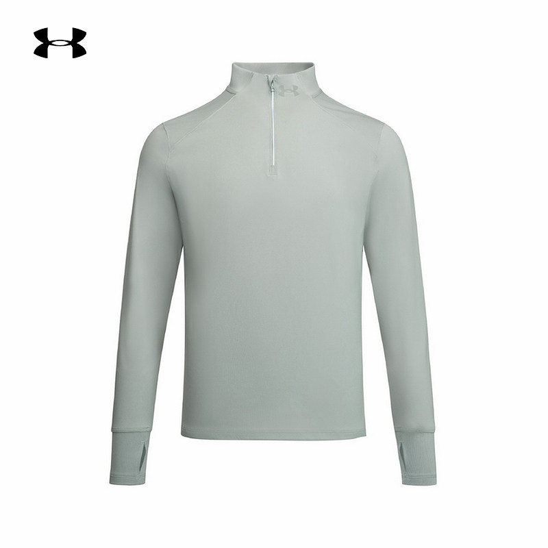 安德玛UA男士健身跑步运动上衣经典款休闲拉链长袖t恤1379288-069,运动服/休闲服装,运动T恤,淘宝优惠券,粉丝福利购,淘宝优惠卷