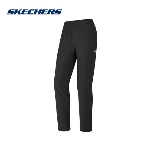 Skechers斯凯奇女士休闲运动裤冬保暖加绒梭织长裤 P424W150/0018