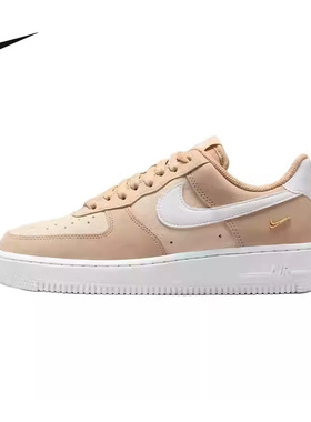 NIKE耐克女鞋AF1春季空军一号金钩麂皮复古运动板鞋 IQ9964-200
