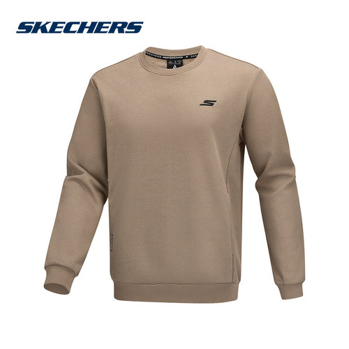 SKECHERS斯凯奇男子加绒运动休闲针织套头卫衣 P425M017-00YF