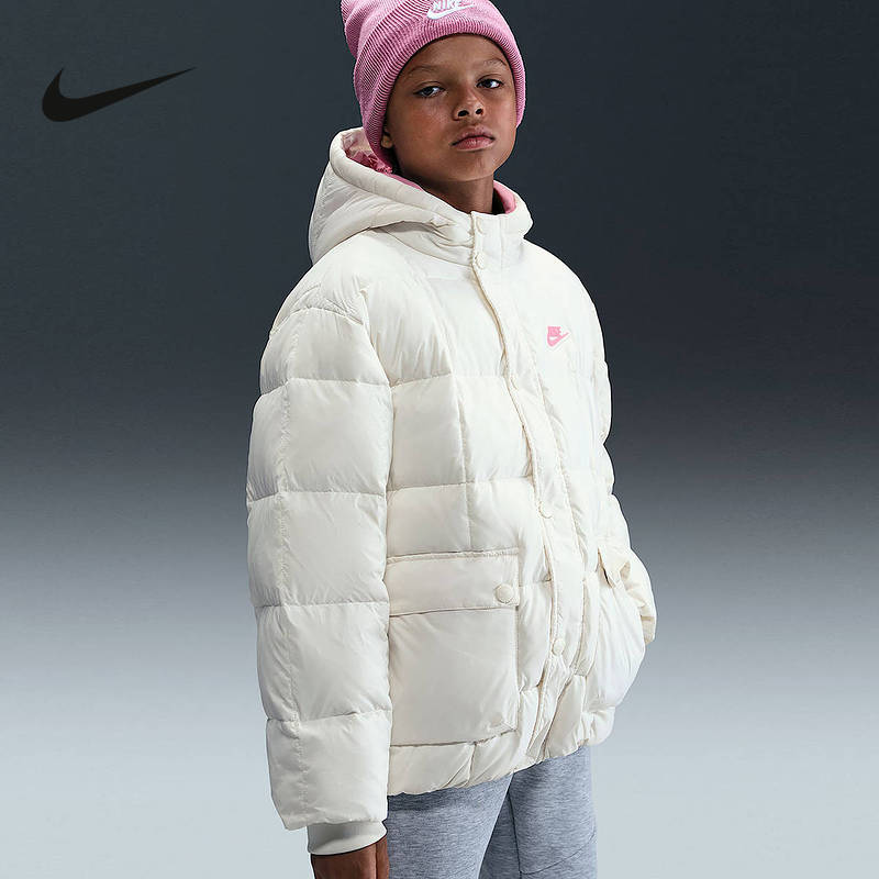 NIKE耐克Premium男女大童羽绒夹克冬季短款保暖羽绒服IQ6136-133