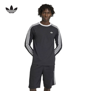 adidas阿迪达斯三叶草三条纹T恤3-STRIPES打底衫 KE3546