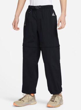 耐克ACG可拆卸工装裤滑板户外登山宽松长裤短裤男两穿DX6647-010