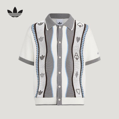 adidas阿迪达斯三叶草针织衫迪士尼联名款休闲运动短袖上衣KY8310