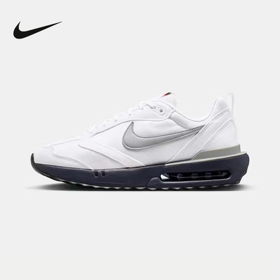 Nike耐克男鞋26春款AIR MAX DAWN气垫鞋白色银勾跑步鞋DM0013-103