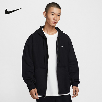 Nike耐克夹克外套男25冬新款加绒刺绣连帽开衫运动卫衣HV1085-010