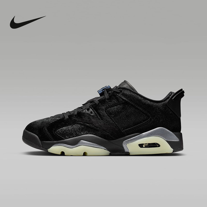 JORDAN耐克AJ6女子复刻休闲鞋春季新款低帮黑色运动鞋 IO9786-001