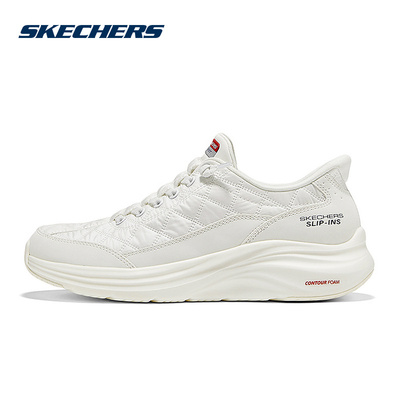 Skechers斯凯奇25冬女士一脚蹬闪穿悠步鞋缓震运动鞋 150404/WHT