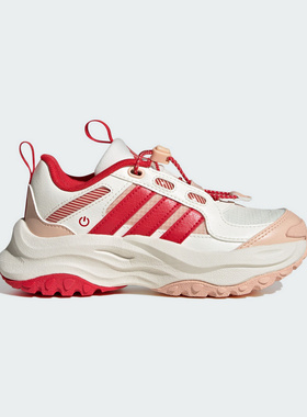 阿迪达斯儿童鞋2025春季新年款男小童厚底老爹鞋发光运动鞋JS3086