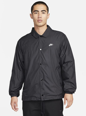 Nike耐克男教练夹克春季新款宽松复古叠搭刺绣休闲外套FN3317-010