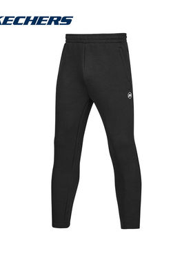 SKECHERS斯凯奇冬男款中腰休闲运动裤针织长裤 P424M010-0018