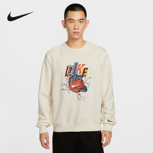 NIKE耐克男子圆领卫衣25冬新款图案印花宽松针织套头衫IO7915-047