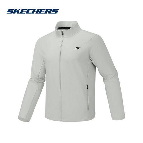 Skechers斯凯奇2026秋新款男士运动休闲修身立领外套 P326M069