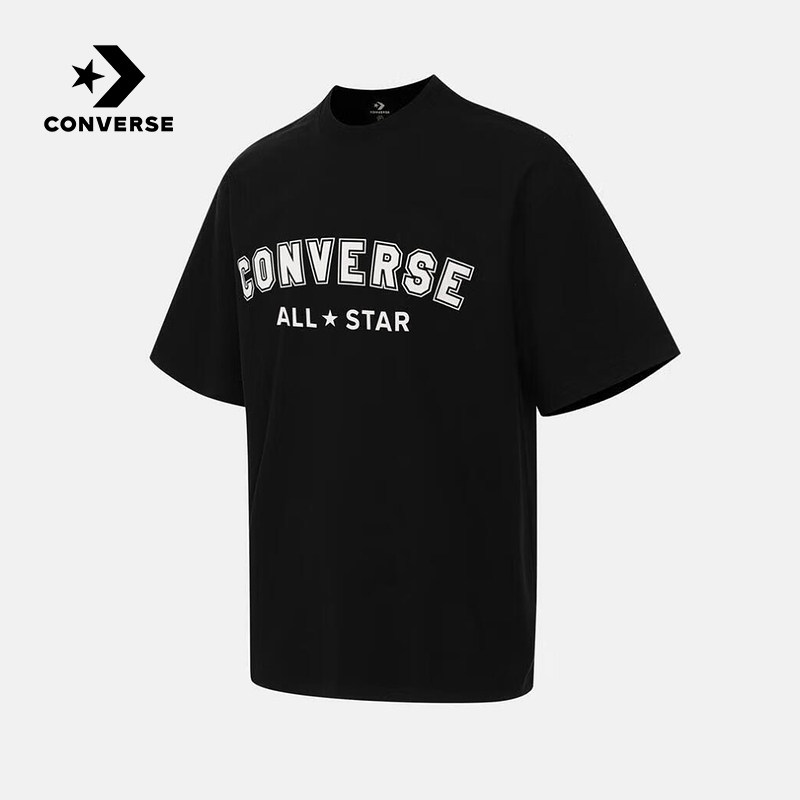 Converse匡威25秋男女同款运动短袖宽松休闲T恤衫 UCJ640-023