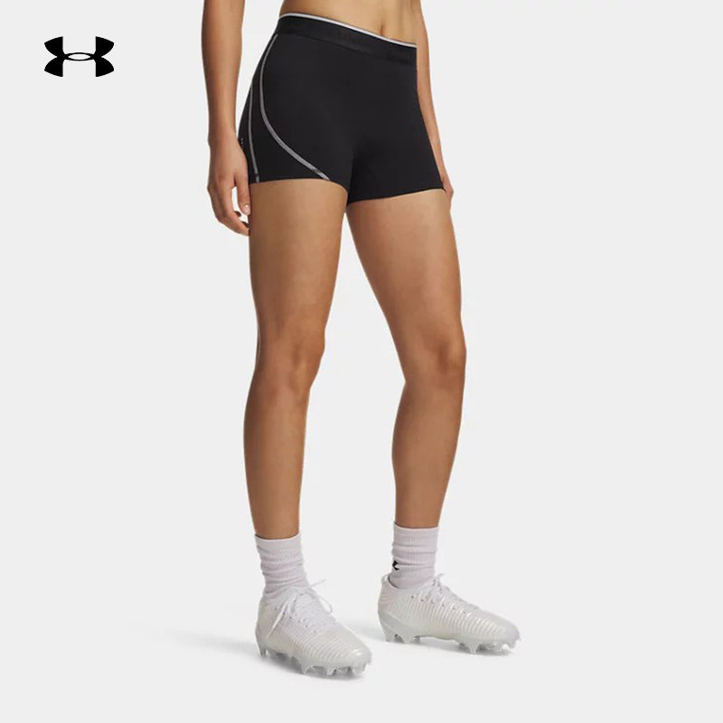 安德玛UA夏HeatGear&reg; Elite女训练运动3英寸紧身短裤6015371-008