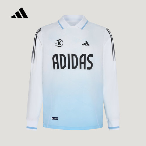adidas阿迪达斯大童全能运动系列凉感POLO衫T恤长袖上衣 KY1475