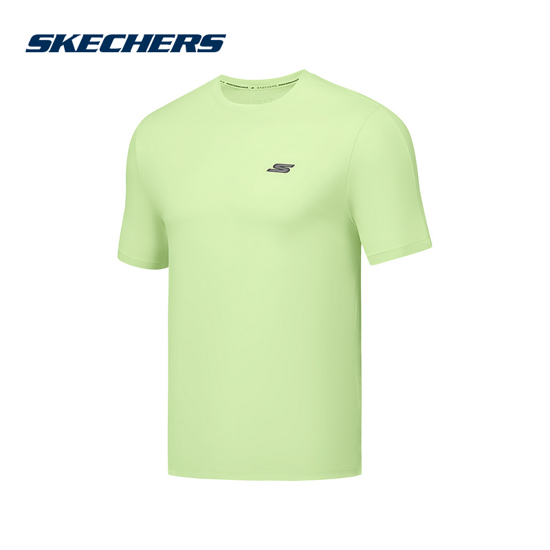 SKECHERS斯凯奇夏季新款男T恤圆领宽松简约休闲短袖5M019/013E