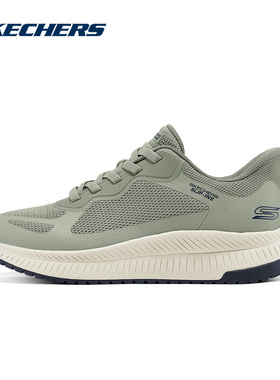 Skechers斯凯奇男士轻盈透气舒适百搭厚底休闲运动鞋118423/OLV
