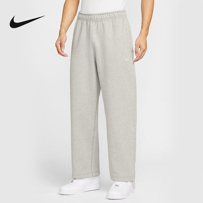 NIKE耐克男裤子25冬新款灰色卫裤宽松休闲针织运动长裤HV1091-063