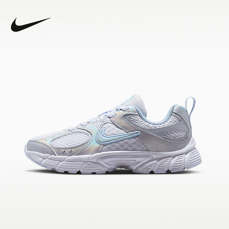NIKE耐克男女小童鞋镭射渐变V5 RNR透气网面轻便运动鞋IQ7406-001图片