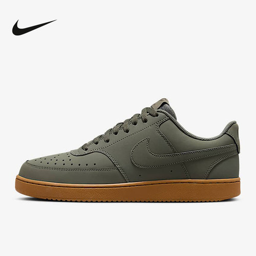 耐克男鞋COURT VISION LO抹茶色简版空军经典休闲板鞋 CD5463-300