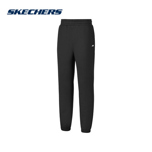 SKECHERS斯凯奇加绒保暖柔软舒适束脚运动裤女长裤 P425W144-0018