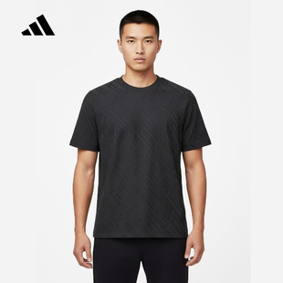 adidas阿迪达斯跑步健身运动半截袖2026春男透气短袖T恤 KW4763