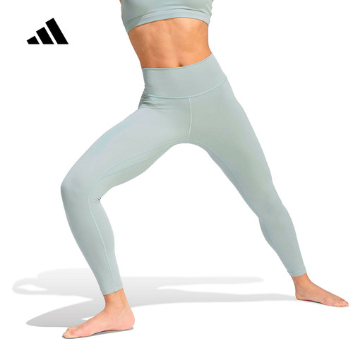 adidas阿迪达斯「ALL ME柔感裤」瑜伽普拉提紧身运动九分裤KC4281