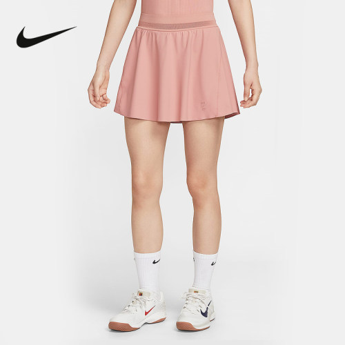NIKE耐克女子透气速干网球半身裙夏新款防走光梭织短裙FZ6730-618