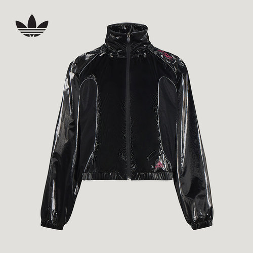 adidas阿迪达斯三叶草机车风F50 TRACK TOP夹克女梭织外套 KY5756