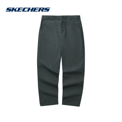 Skechers斯凯奇男裤休闲秋透气运动裤梭织跑步长裤 L324M029-0091