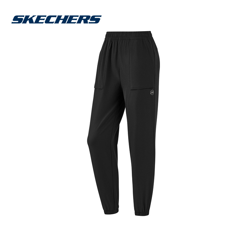SKECHERS斯凯奇2025年秋季女款运动休闲裤梭织长裤 P324W012-0018