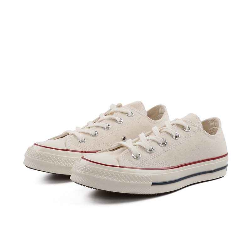 Converse匡威男女鞋1970S经典三星标低帮帆布鞋米白色板鞋162062C