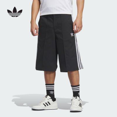 adidas阿迪达斯三叶草中裤2025秋男BERMUDA工装百慕大短裤 KB5429