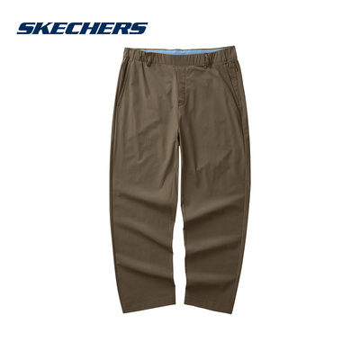 Skechers斯凯奇运动裤男士休闲通勤风梭织长裤 L224M011/0409