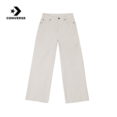 Converse匡威2025秋女款舒适阔腿裤运动休闲梭织长裤 WCH674-W70