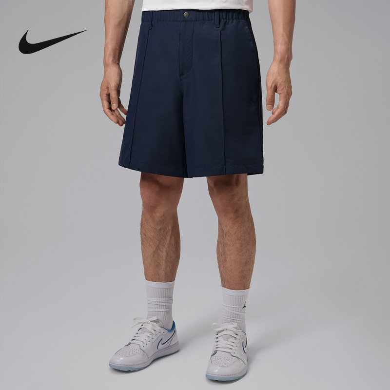 Nike耐克JORDAN男子短裤宽松梭织透气高尔夫黑色运动裤HQ8678-451