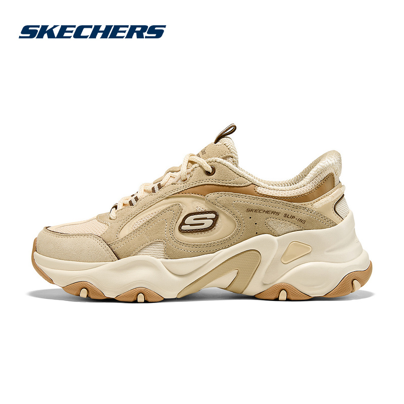 Skechers斯凯奇熊猫鞋女子闪穿鞋厚底轻盈休闲老爹鞋150527/NTTN