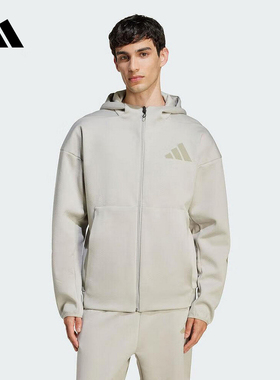 adidas阿迪达斯Z.N.E.健身训练连帽外套2025秋男针织夹克 JW4720