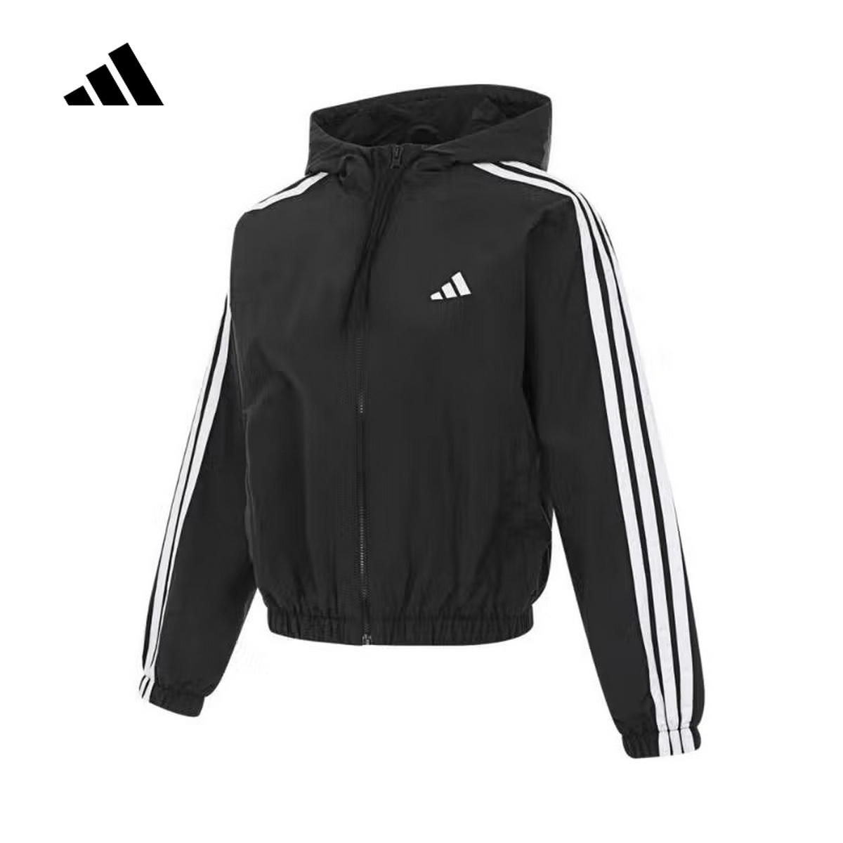 adidas阿迪达斯防风户外跑步健身服2025春女梭织夹克外套JZ2162