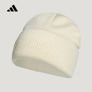 adidas阿迪达斯新年马年无檐便帽2026春毛线冷帽男女针织帽KS0306