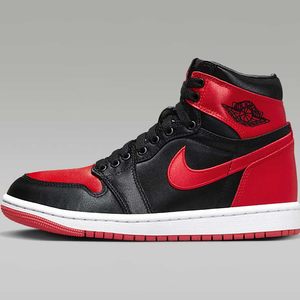 耐克女鞋 Air Jordan 1 High AJ1黑红丝绸复古篮球鞋FD4810-061