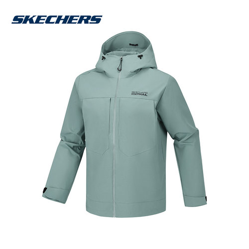 Skechers斯凯奇男士秋冬百搭潮流夹克梭织连帽外套 P226M136/037B