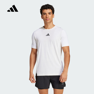 T恤JE5747 adidas阿迪达斯「清风TEE」速干凉爽健身衣2025夏男短袖