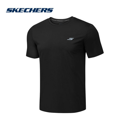 Skechers斯凯奇2026夏季男士运动速干短袖T恤透气针织衫 P326M034