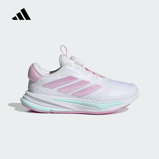 HP3575 女童BOA纽扣领航系列缓震柔弹慢跑鞋 阿迪达斯童鞋 25夏秋款